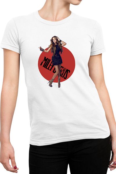 OEM Tricou Femei Miley Cyrus Cool Sing Artist Awards Music Idol