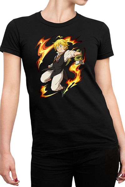 OEM Women's T-shirt Seven Deadly Sins Meliodus Myanimelist