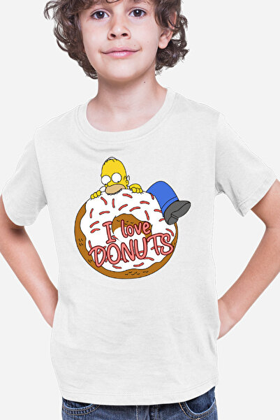 OEM Παιδικό μπλουζάκι The Simpsons Donut Love Homer Game Maggie
