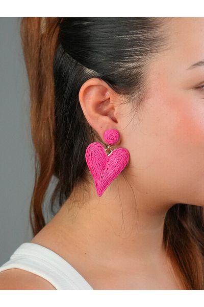 Sumen Butik Heart Figured Dangle Summer Earrings