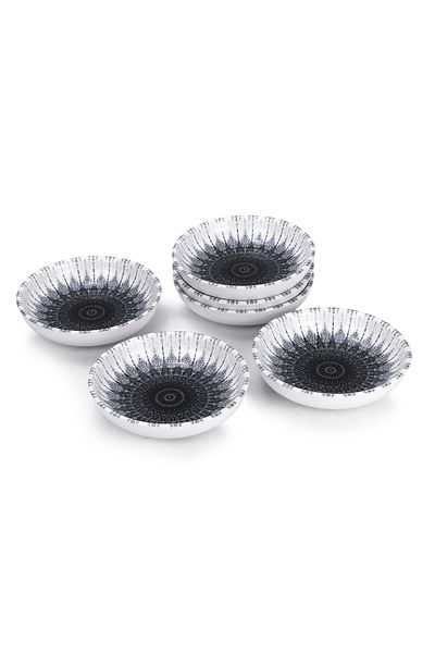 Edessa Ceramic Cosmo 13Cm Round Serving Bowl, Multicolor (Set of 6)
