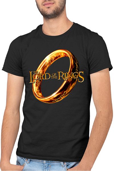 OEM Tricou barbati Lord of the Rings Logo Runes Language Elf Creatures