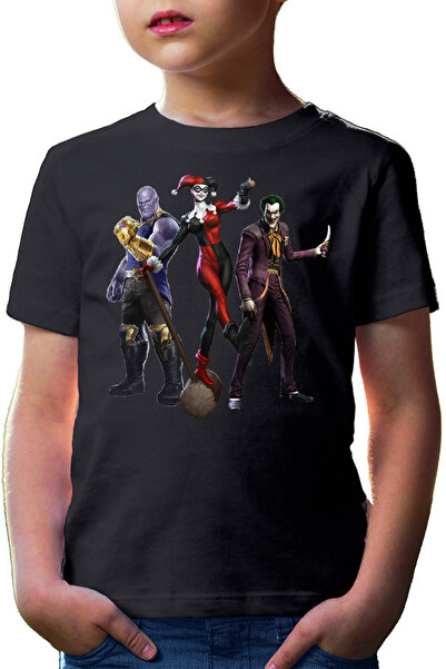 OEM Tricou copii Joker Harley Quinn Woman Thanos Evil Real Life Story