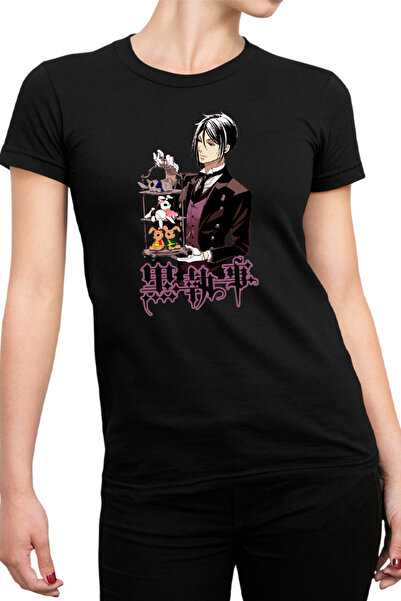 OEM Tricou Femei Black Butler Sebastian Ciel Wonderland Animekage