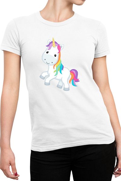 OEM Tricou Femei Unicorn Squad Colorful Cute Toy Fluffy