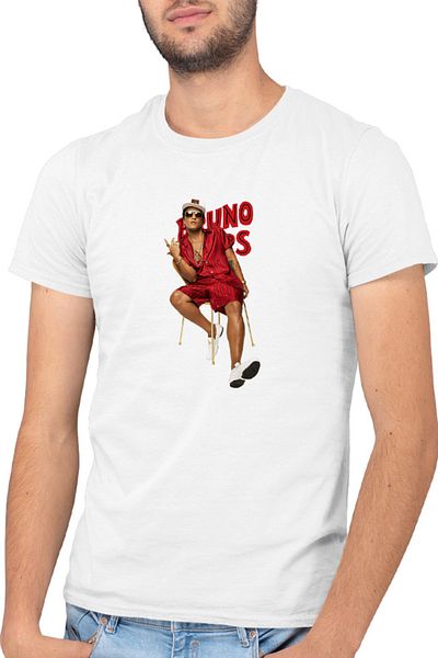 OEM Men's T-shirt Bruno Mars Peter Gene Hernandez American Singer