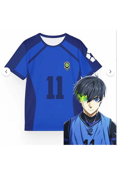 DENOKMODA Blue Lock Blue 11 İsagi Unisex Jersey