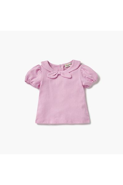 Juniors Butterfly Print T-shirt with Short Sleeves - Set of 3