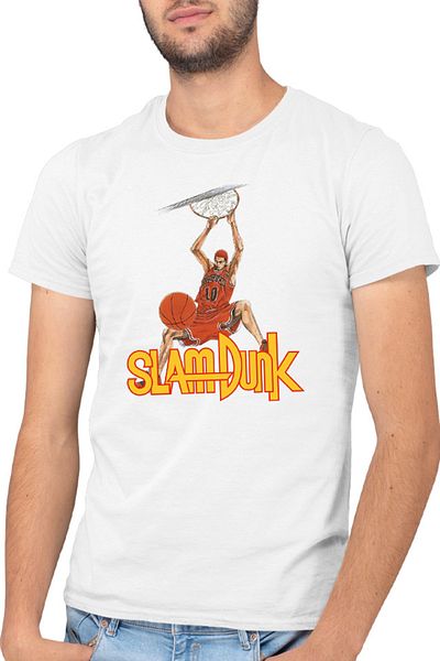 OEM Men's T-shirt Slam Dunk Sakuragi Attack Cosplay Otaku