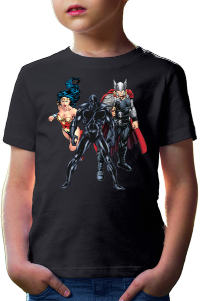 OEM Tricou copii Black Panter Thor Wonder Woman Ally
