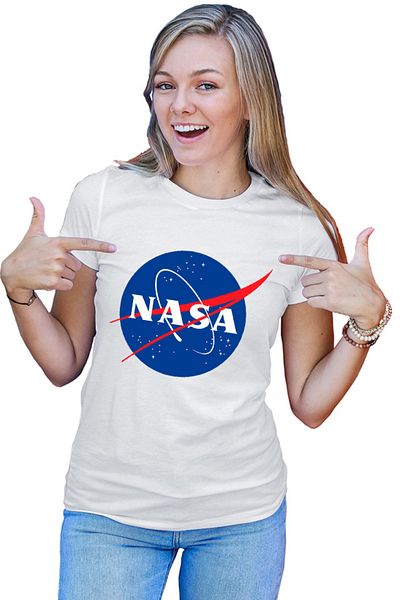 OEM Tricou Femei NASA Logo Universe Projects Science Astronomy Physics