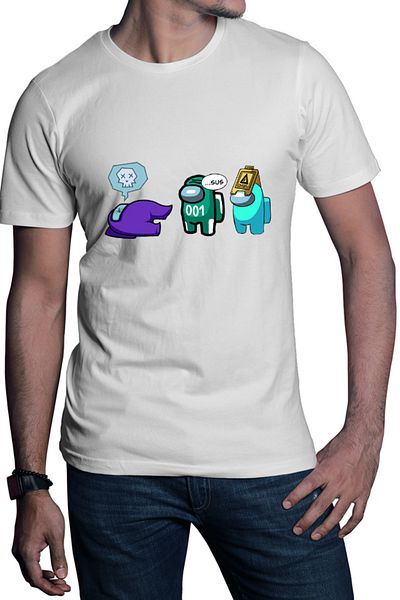OEM Tricou barbati Squid Game Among Strategy Genius Mind
