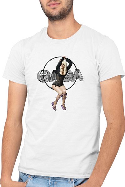 OEM Men's T-shirt Lady Gaga Singer Concept Concert Award