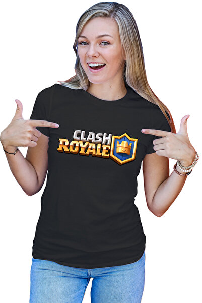 OEM Tricou Femei Clash Royale Logo Multiplayer Platform Cannon Team