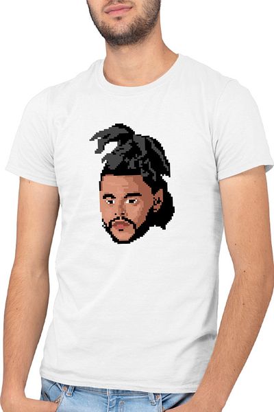 OEM Men's T-shirt The Weeknd Pixels Minecraft Game Abel Makkonen