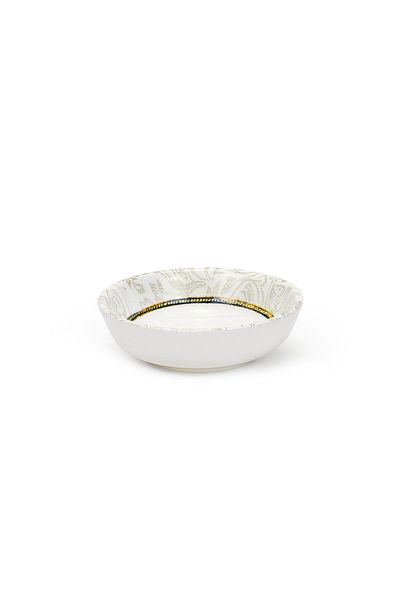 Edessa Elana 10.5cm Round Ceramic Snack Bowl, White