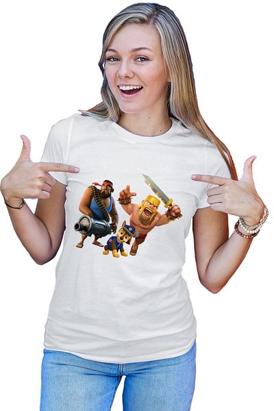 OEM Tricou Femei Clash of Clans Paw Patrol Brawl Stars Puppy Duty Loyal