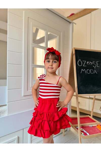 ÖZSEMODA مجموعة تنورة قصيرة منقوشة