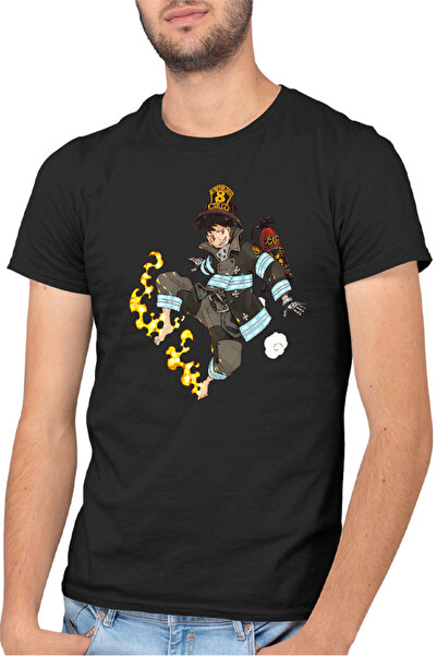 OEM Tricou barbati Fire Force Kusakabe Anime Kage Demons Otaku