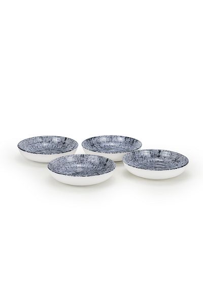 Edessa Ginko 13Cm Round Ceramic Serving Bowl, Multicolor (Set of 4)