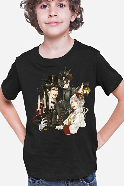 OEM Παιδικό μπλουζάκι Black Butler Sebastian Ciel Charles Demon Shinigami