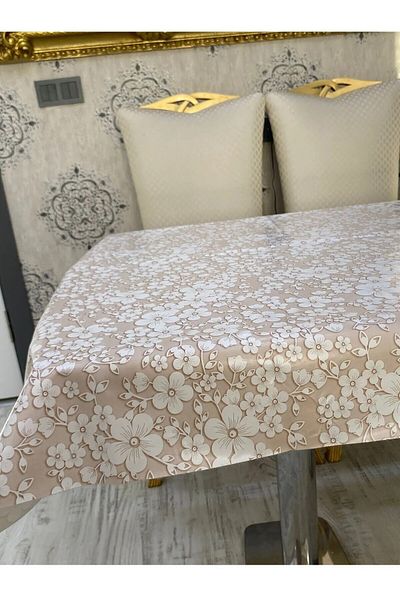 Rona Home Pvc Non-Slip Fiber Based Erasable Table Cloth Waterproof Oilcloth Table Cloth All Types