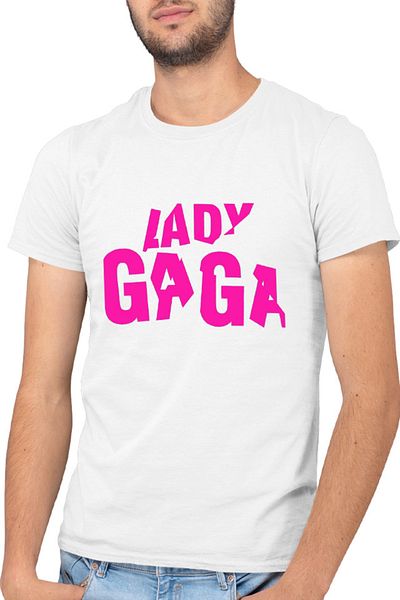 OEM Men's T-shirt Lady Gaga Logo Popular Musician Style