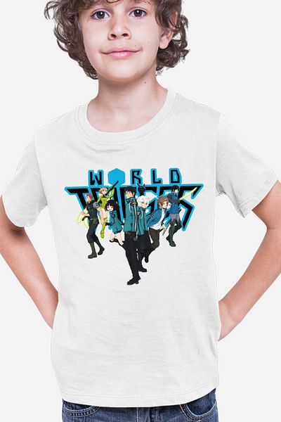 OEM Tricou copii World Trigger Neighbors Border Anime Otaku