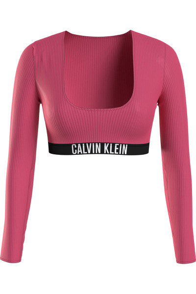 Calvin Klein LONG SLEEVE TOP Kadın Pembe Bikini Üstü