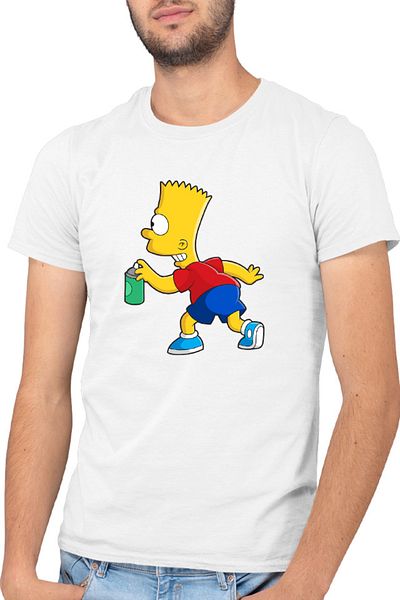 OEM Tricou barbati The Simpsons Spray Son Office Sitcom Heroes Bart