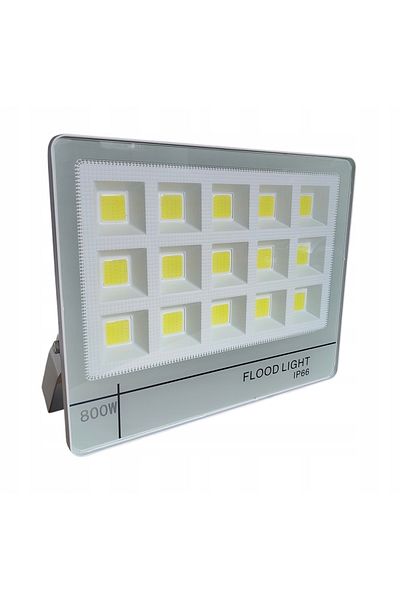 Azaris LAMPA HALOGEN LED 800W RELFEKTOR BUDOWLANY OGORODOWY MAGAZYNOWY WHITE NEW