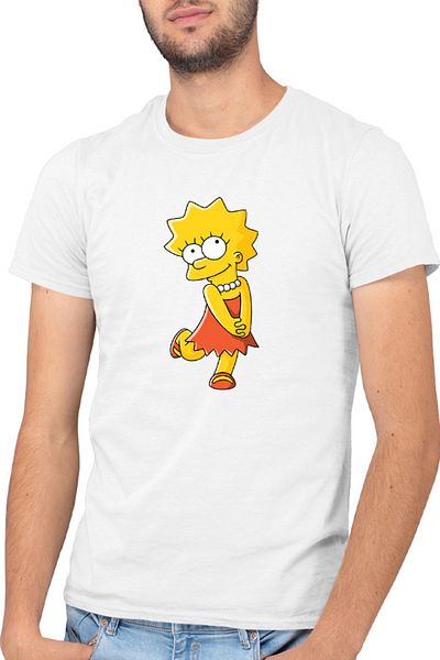 OEM Men's T-shirt The Simpsons Maggie Lisa Daugher Mom Dress