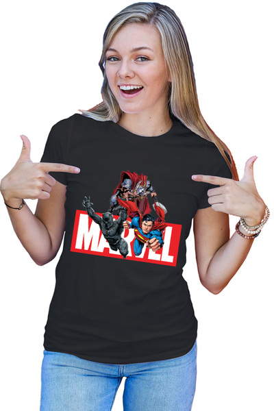 OEM Tricou Femei Black Panter Superpowers Action Battle Superman