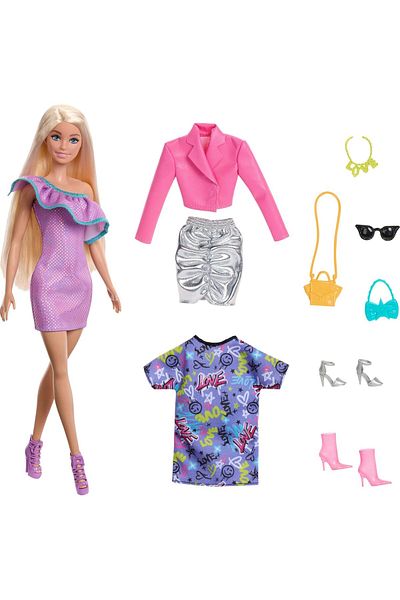 mattel Barbie Doll & Party Fashions HYT61