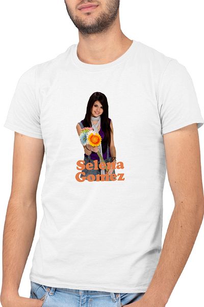 OEM Men's T-shirt Selena Gomez Child Flowers Carrier Popular MTV