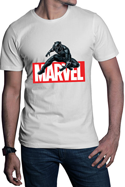 OEM Tricou barbati Black Panter Marvel Logo Feline Superhero