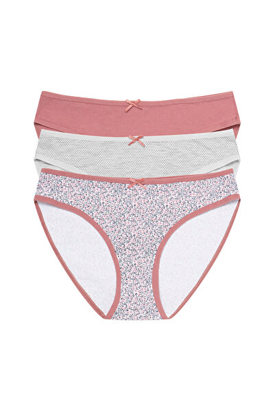 Henderson Panties set Which combine elegance with comfort & Soft cotton & Plain pattern & 3 psc. | Mi-Mi