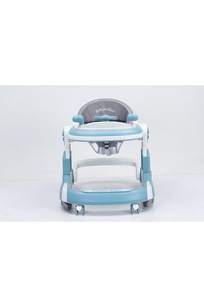 Little Mom Premergator copii 2 in 1 Little Mom Hello Blue, pliabil, cu panou muzical detasabil, cu sezut reglab