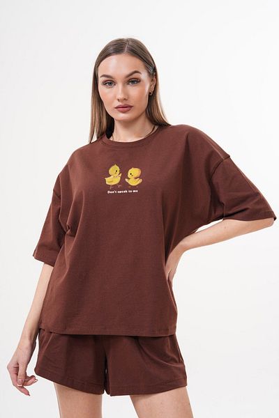 JANSO GROUP -Women Cotton Printed Don'T Speak to Me Short Sleeve Tshirt Oversize Large Size