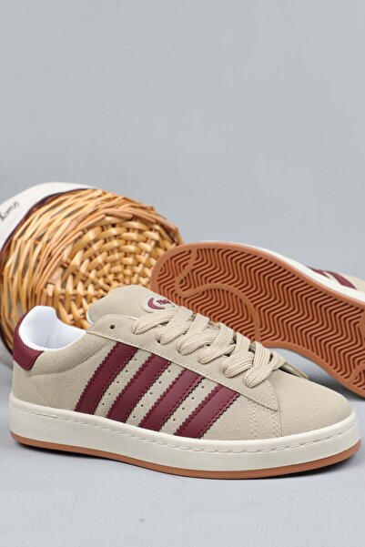 Freemax Spor Sneaker Ayakkabı Kum Bordo