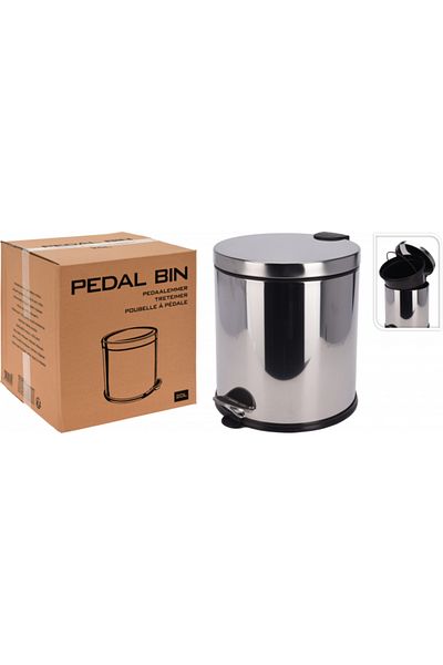 Koopman Coș de gunoi cu pedală, 20L, oțel inoxidabil