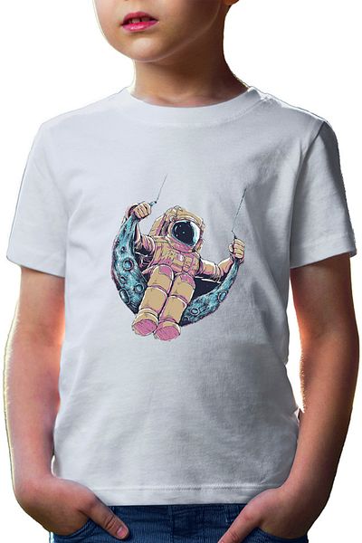 OEM Tricou copii NASA Astronaut Seesaw Moon Hubble Stars Universe Infinite
