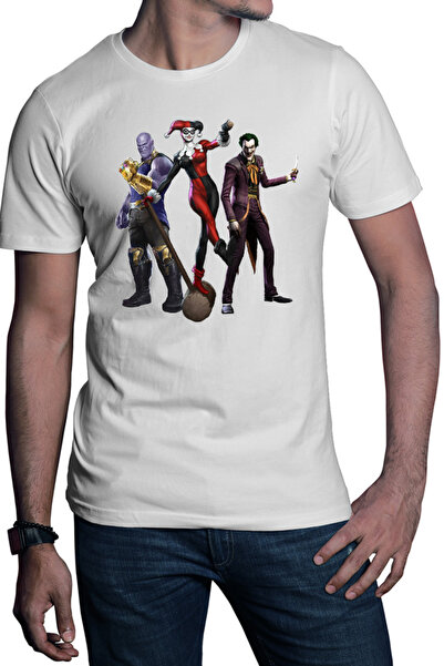 OEM Tricou barbati Joker Harley Quinn Woman Thanos Evil Real Life Story