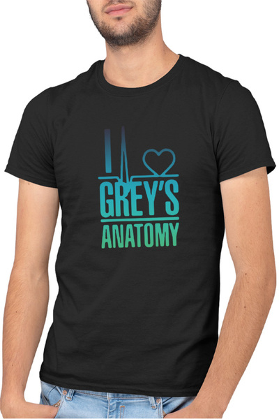 OEM Tricou barbati Grey Anatomy Logo Heart Love Medics Gradient