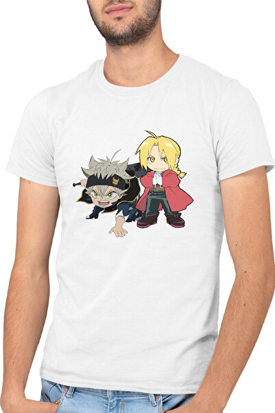 OEM Tricou barbati Black Clover Asta Edward Elric Fantasy Alchemy Super Powers