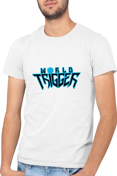 OEM Men's T-shirt World Trigger Logo Action Ashihara Daisuke Mangaka Anime