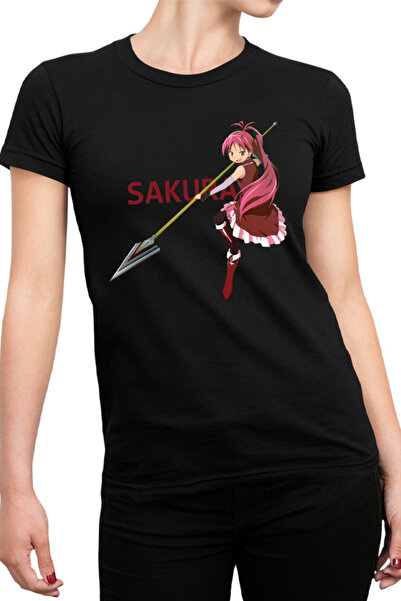 OEM Tricou Femei Madoka Magica Sakura Polearm Energic Fire