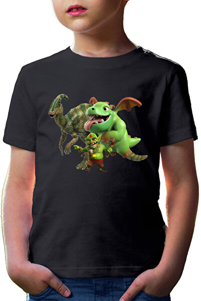 OEM Παιδικό μπλουζάκι Jurassic Park Clash of Clans Clash Royale Monsters
