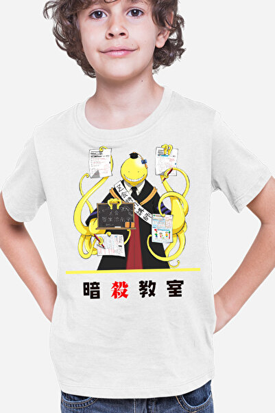 OEM Tricou copii Assassination Classroom Anime Cosplay Unusual Kanji