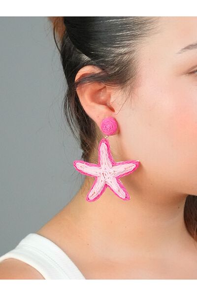 Sumen Butik Summer Dangle Earrings with Starfish Figure